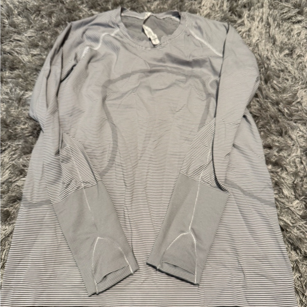 Lululemon Striped Long Sleeve Shirt